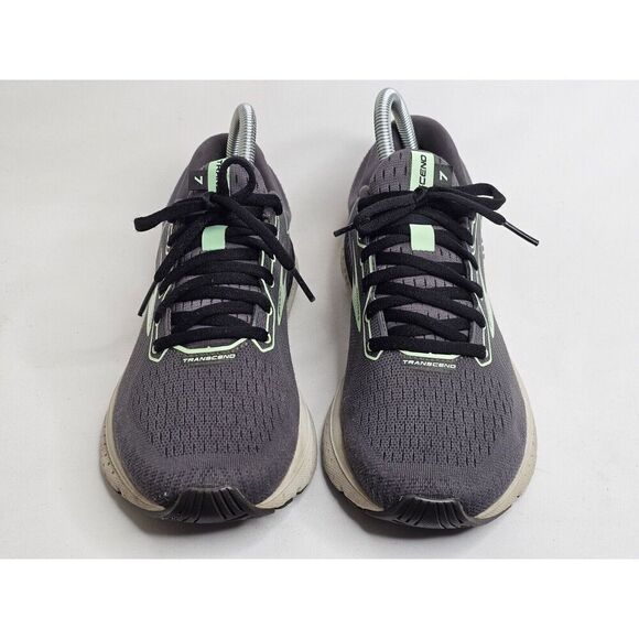 Brooks Womens Transcend 7 Athletic Running Shoes Gray Mint Green Size 8.5 - Picture 6 of 7